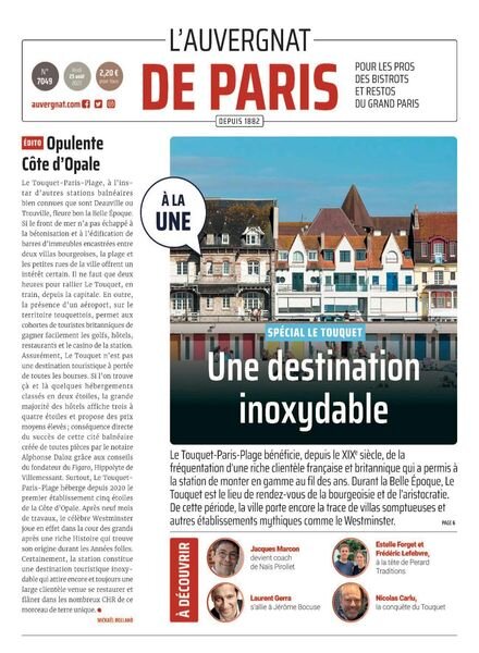 L’Auvergnat de Paris – 25 aout 2022 Cover