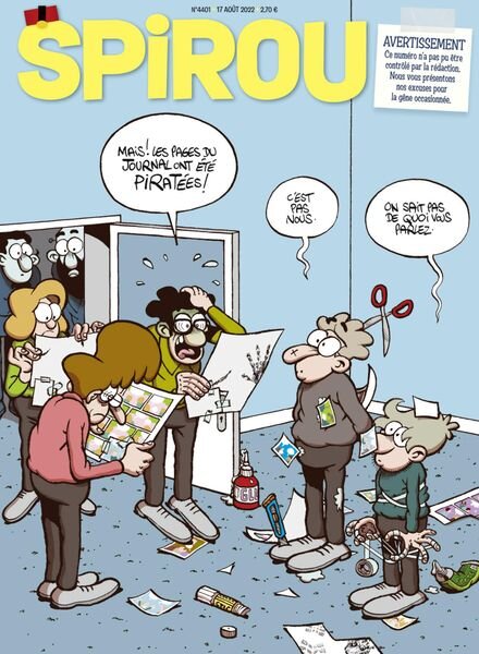 Le Journal de Spirou – 17 Aout 2022 Cover