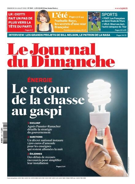 Le Journal du Dimanche – 24 juillet 2022 Cover