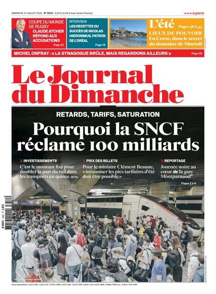 Le Journal du Dimanche – 31 juillet 2022 Cover