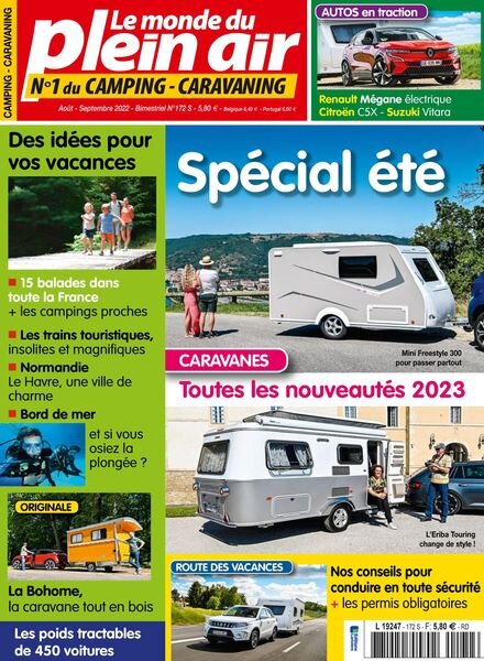 Le Monde du Plein-Air – Aout-Septembre 2022 Cover
