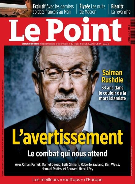 Le Point – 18 aout 2022 Cover
