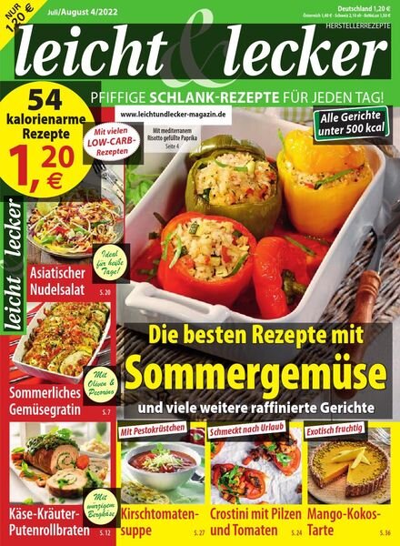 Leicht & Lecker – Juli-August 2022 Cover