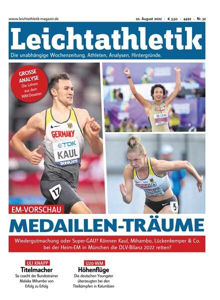 Leichtathletik – 09 August 2022 Cover