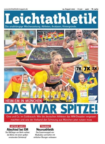 Leichtathletik – 23 August 2022 Cover