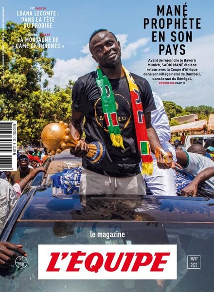 L’Equipe Magazine – 30 Juillet 2022 Cover