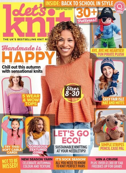 Let’s Knit – Issue 187 – September 2022 Cover