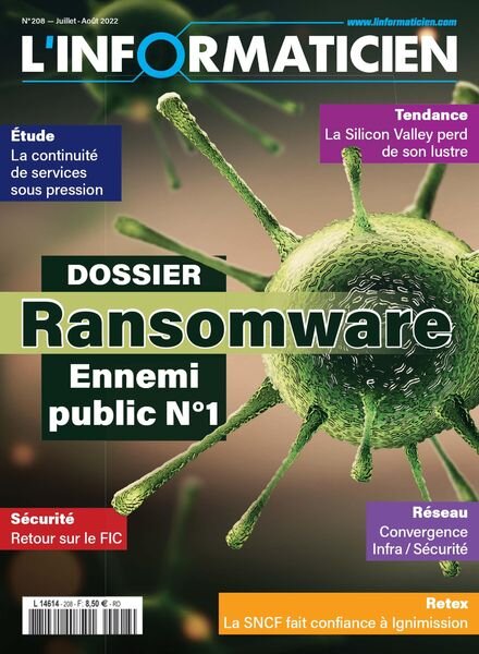 L’Informaticien – Juillet-Aout 2022 Cover