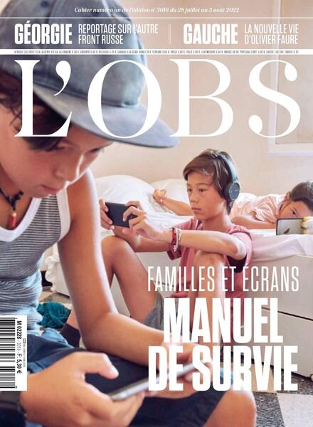L’Obs – 28 Juillet 2022 Cover