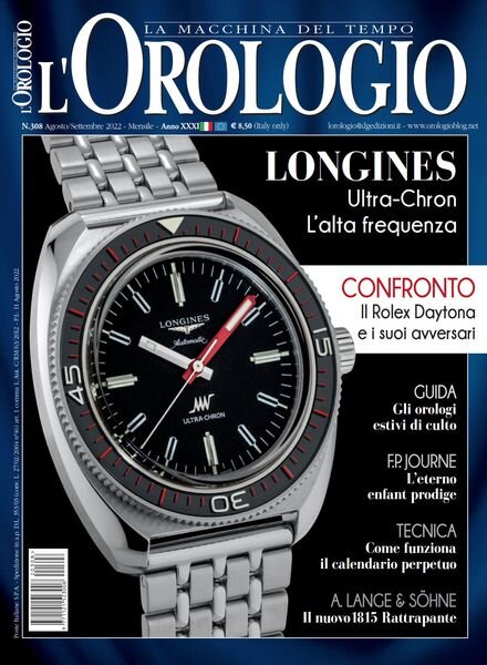 l’Orologio – Agosto-Settembre 2022 Cover