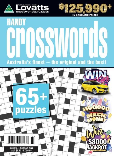 Lovatts Handy Crosswords – August 2022 Cover