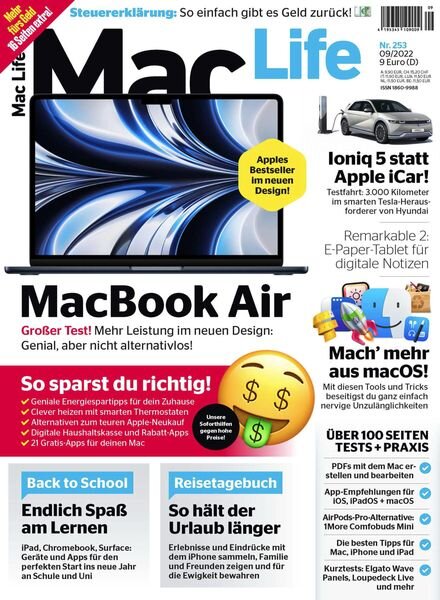 Mac Life Germany – September 2022 Cover
