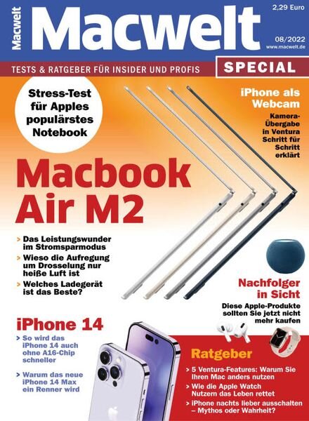 Macwelt Special – August 2022 Cover