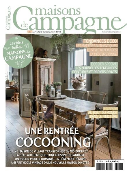 Maisons de Campagne – aout 2022 Cover