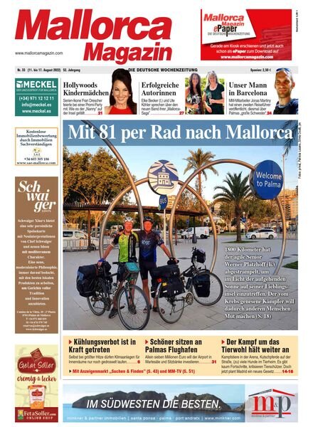 Mallorca Magazin – August 2022 Cover