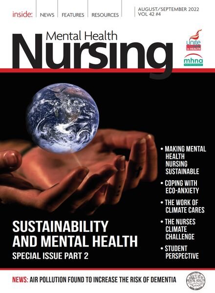 Mental Health Nursing – August-September 2022 Cover