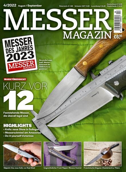 Messer Magazin – August 2022 Cover