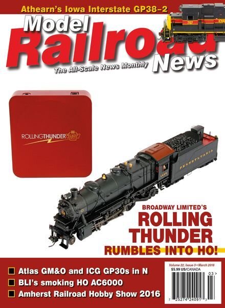 Model Railroad News – April 2016 Cover
