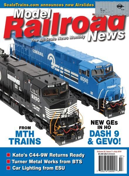 Model Railroad News – August 2016 Cover