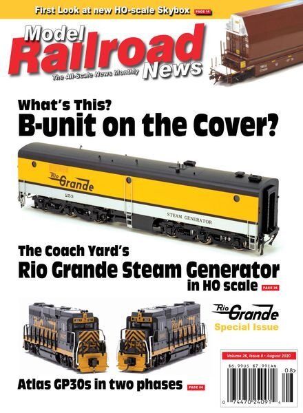 Model Railroad News – August 2020 Cover