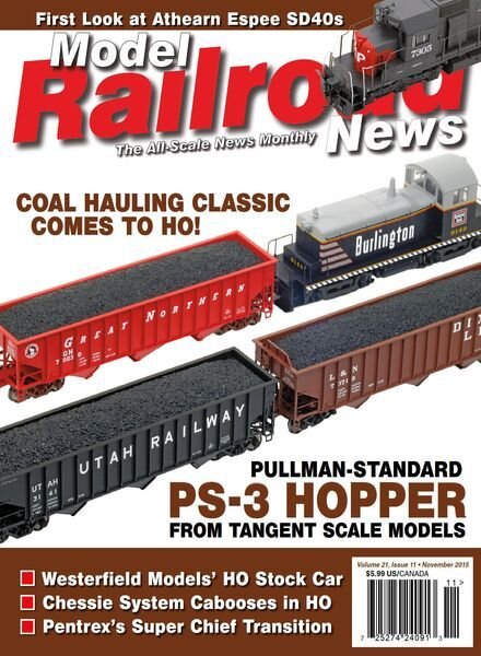 Model Railroad News – December 2015 Cover