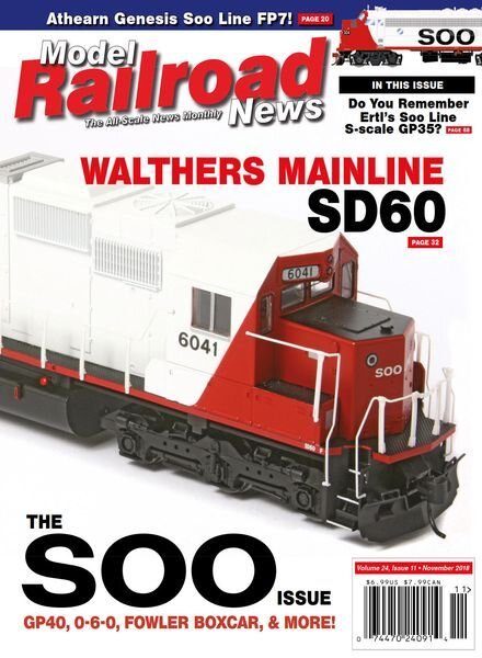 Model Railroad News – December 2018 Cover