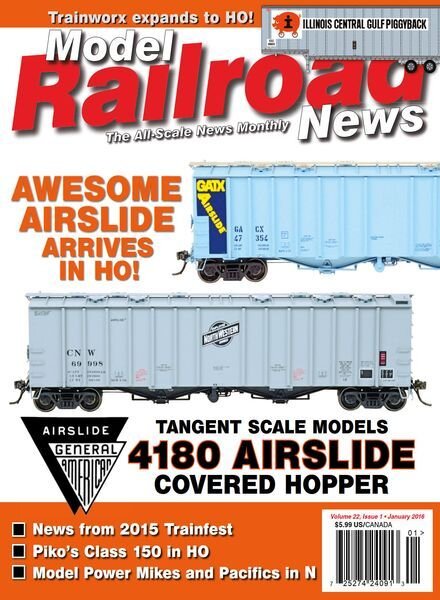 Model Railroad News – February 2016 Cover