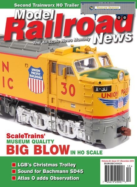 Model Railroad News – January 2017 Cover