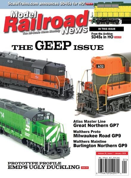 Model Railroad News – January 2020 Cover