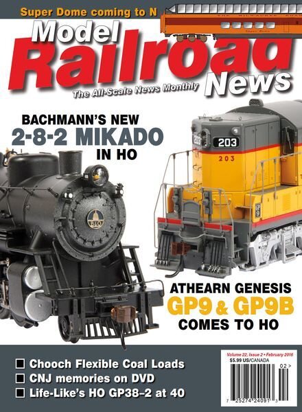 Model Railroad News – March 2016 Cover