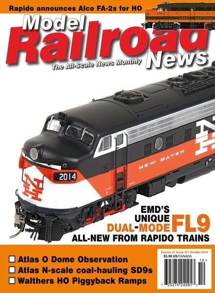 Model Railroad News – November 2015 Cover