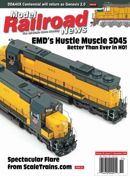 Model Railroad News – November 2020 Cover