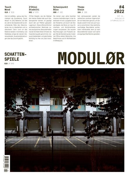 Modulor – August 2022 Cover
