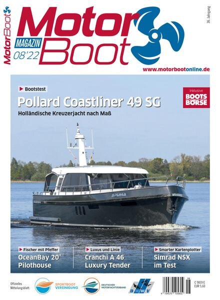 Motorboot Magazin – August 2022 Cover