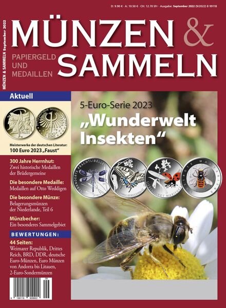 Munzen & Sammeln – August 2022 Cover