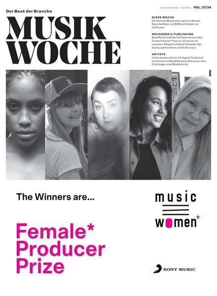 MusikWoche – 15 August 2022 Cover