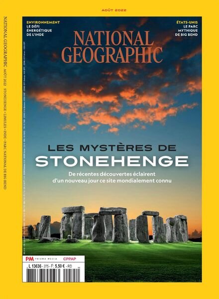 National Geographic France – Aout 2022 Cover
