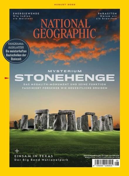 National Geographic Germany – August 2022 Cover