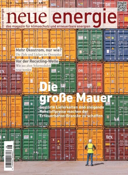 neue energie – August 2022 Cover