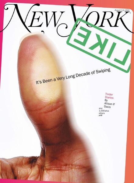 New York Magazine – August 01 2022 Cover