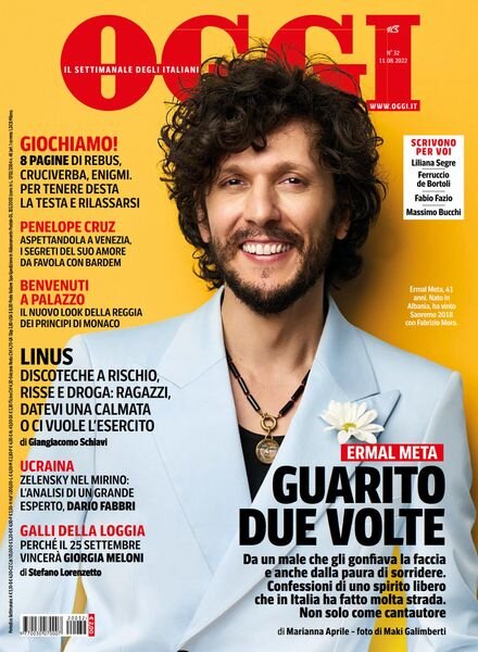 Oggi – 11 agosto 2022 Cover