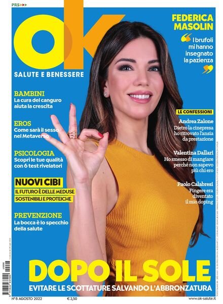 Ok Salute e Benessere – Agosto 2022 Cover