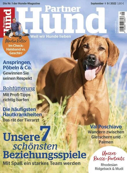 Partner Hund – August 2022 Cover