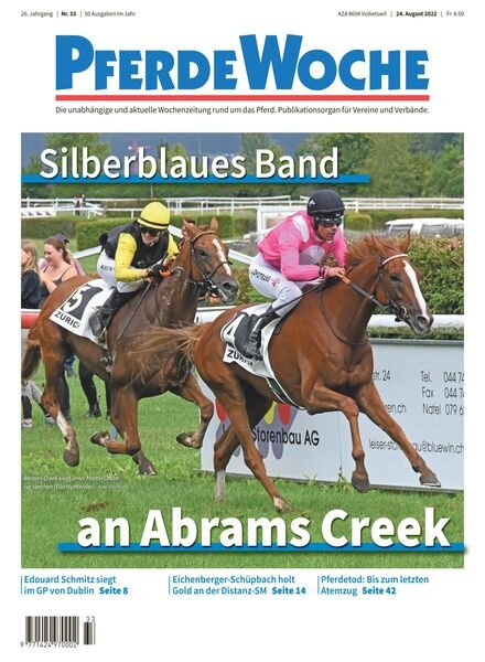 PferdeWoche – 24 August 2022 Cover