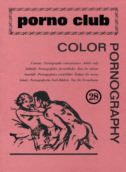 Porno Club – n. 1 1969 Cover