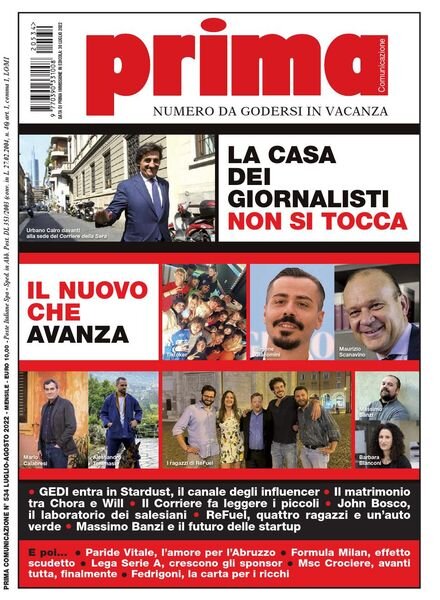 Prima Comunicazione – Luglio-Agosto 2022 Cover
