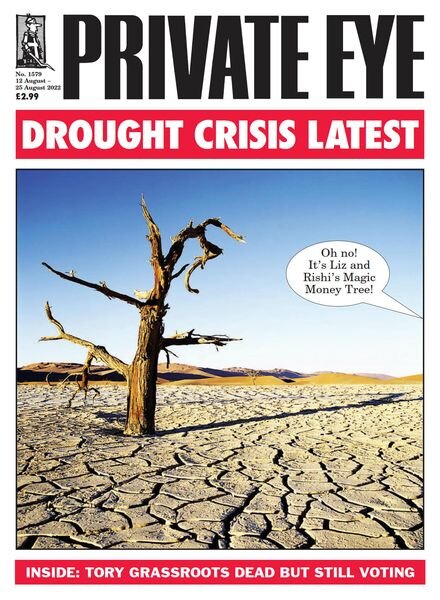 Private Eye Magazine – Issue 1579 – 12 August 2022 Cover