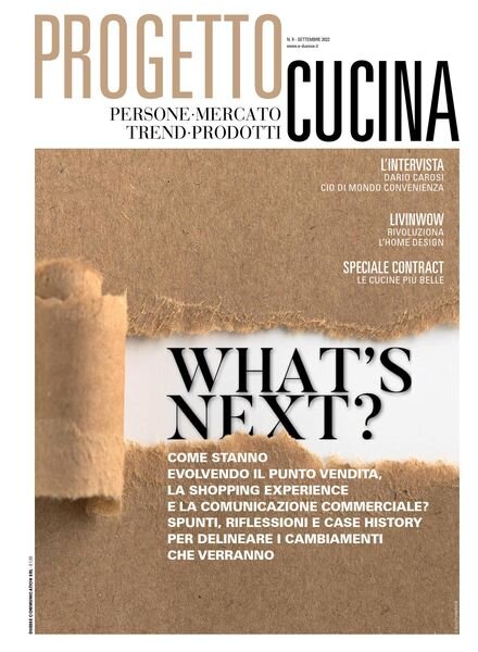 Progetto Cucina – Settembre 2022 Cover