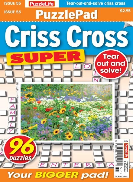 PuzzleLife PuzzlePad Criss Cross Super – 11 August 2022 Cover