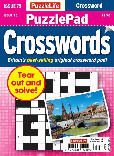 PuzzleLife PuzzlePad Crosswords – 11 August 2022 Cover